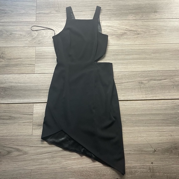 Revolve JAYGODFREY asymmetrical‎ black cutout dress - Picture 2 of 9